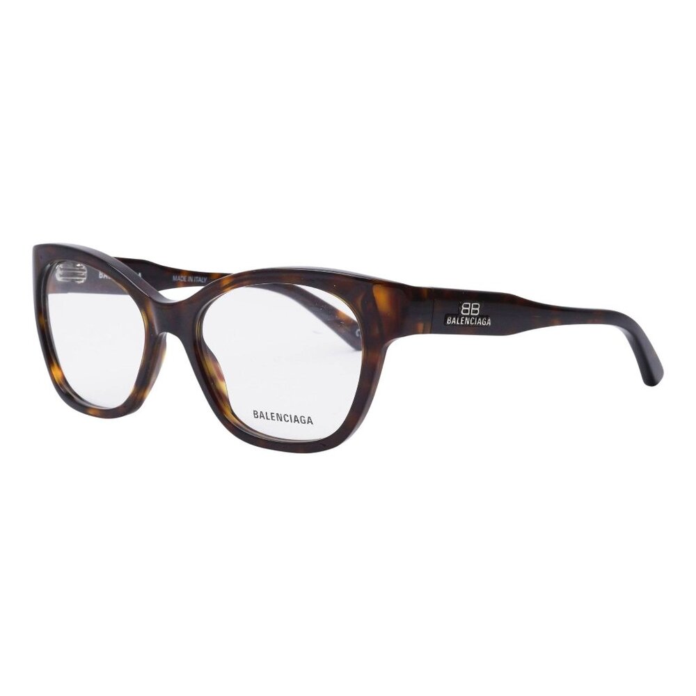 NEW BALENCIAGA EYEGLASSES BB0213O 002 HAVANA WOMEN EYEWEAR